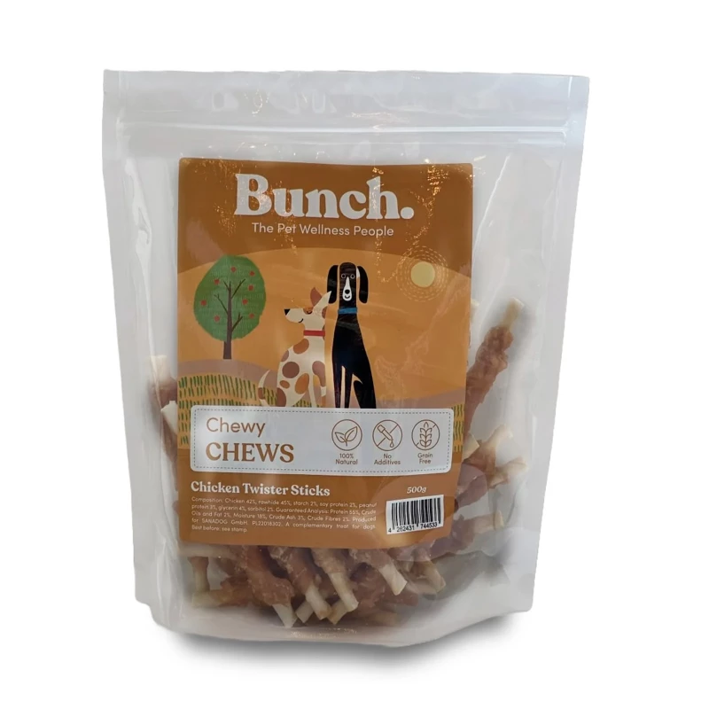 Chicken Twister Sticks Kaustange mit Rind und Hähnchenfleisch500gr