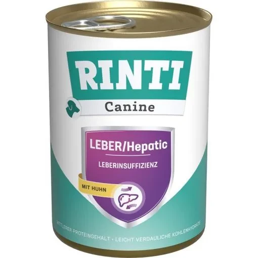 12x 400 gr Rinti Dose Canine Leber mit Huhn