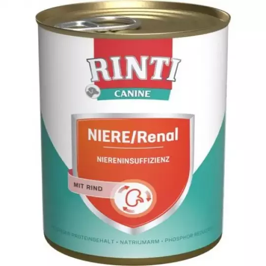 12x 400 gr Rinti Dose Canine Niere/Renal mit Rind
