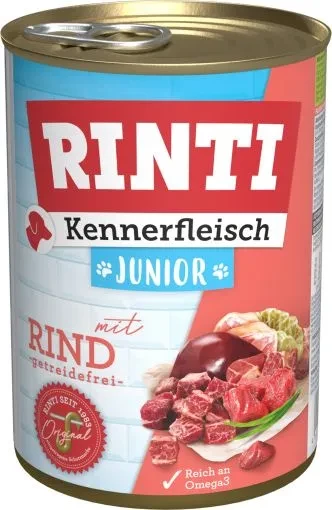 12x 400 gr Rinti Dose Kennerfleisch Junior Rind