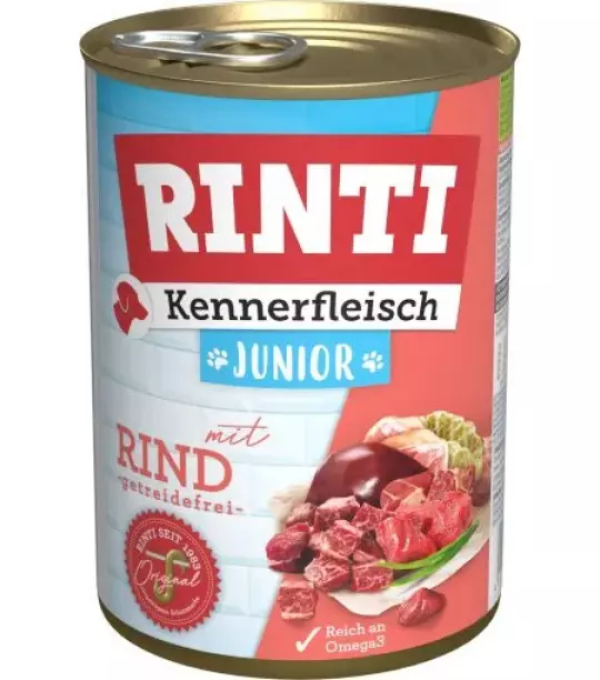 12x 400 gr Rinti Dose Kennerfleisch Junior Rind