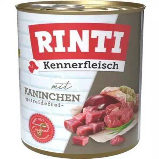 12x 400 gr Rinti Dose Kennerfleisch Kaninchen