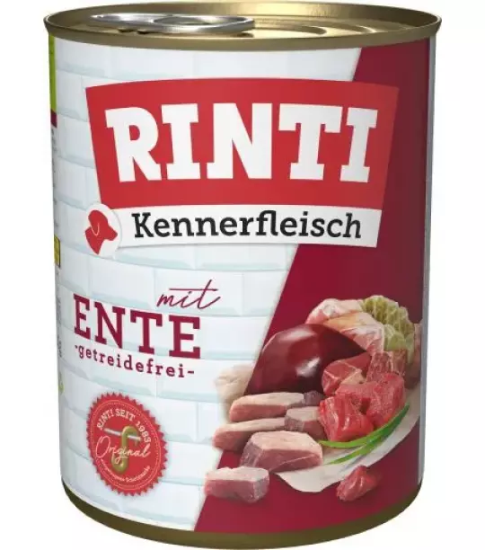 12x 800 gr Rinti Dose Kennerfleisch Ente