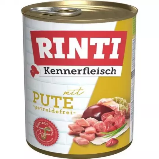 12x 400 gr Rinti Dose Kennerfleisch Pute