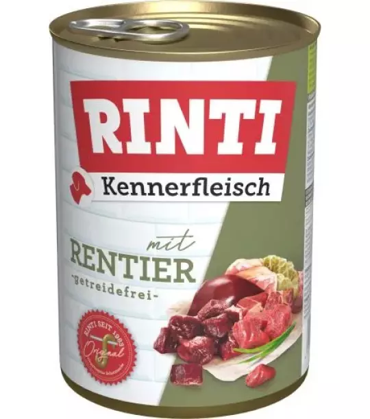 12x 400 gr Rinti Dose Kennerfleisch Rentier