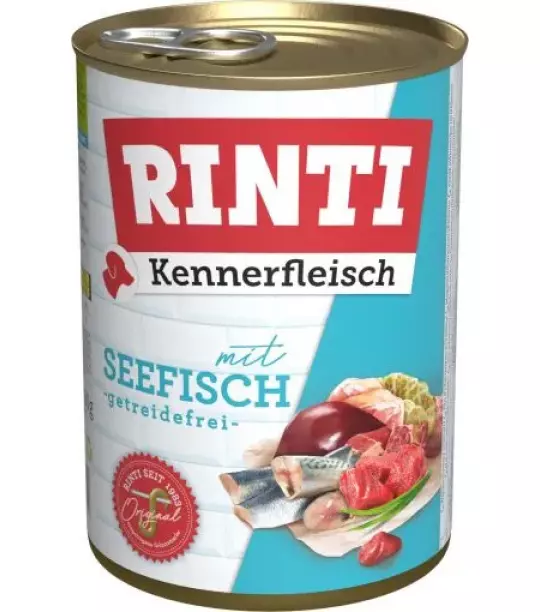 12x 400 gr Rinti Dose Kennerfleisch Seefisch
