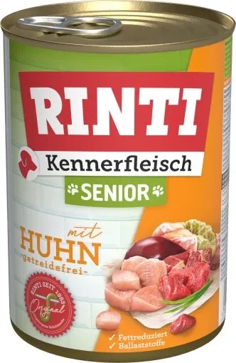 12x 400 gr Rinti Dose Kennerfleisch Senior Huhn 12x 400 gr Rinti Dose Kennerfleisch Senior Huhn