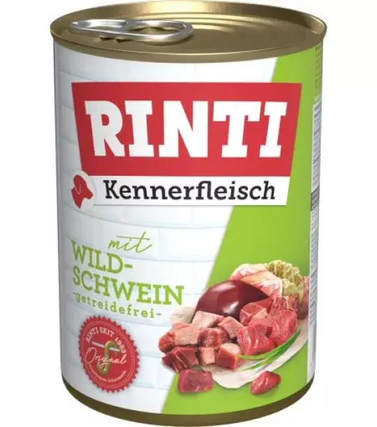 12x 400 gr Rinti Dose Kennerfleisch Wildschwein