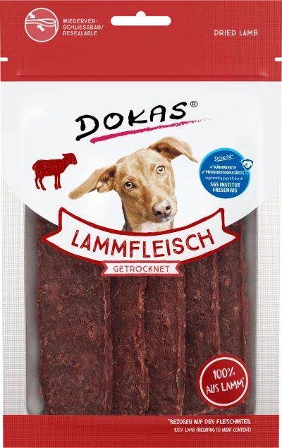 12x 70g Dokas Lammfleisch getrocknet - 2,24€/Packung