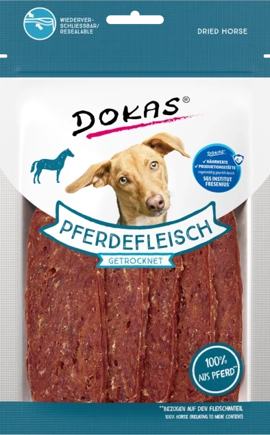 12x 60g Dokas Pferdefleisch getrocknet - 2,21€/Packung