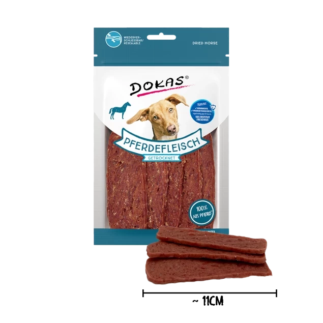 12x 60g Dokas Pferdefleisch getrocknet - 2,21€/Packung