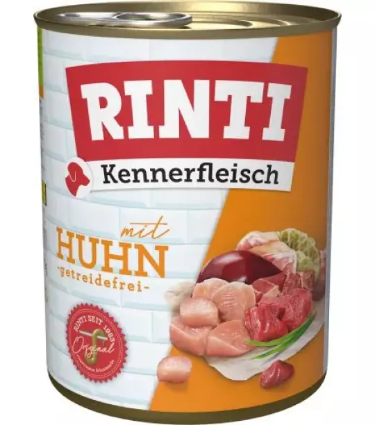 12x 800 gr Rinti Dose Kennerfleisch Huhn