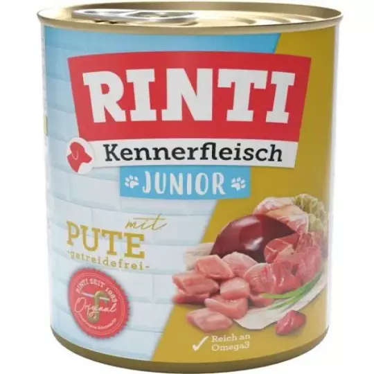 12x 800 gr Rinti Dose Kennerfleisch Junior Pute