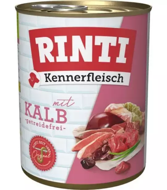 12x 800 gr Rinti Dose Kennerfleisch Kalb