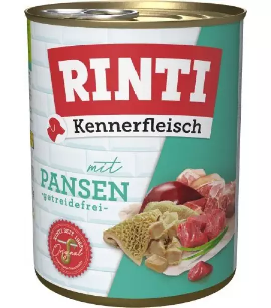12x 800 gr Rinti Dose Kennerfleisch Pansen