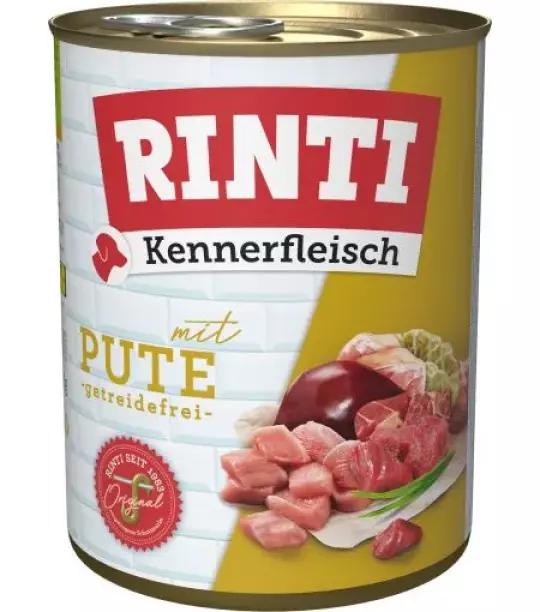 12x 800 gr Rinti Dose Kennerfleisch Pute