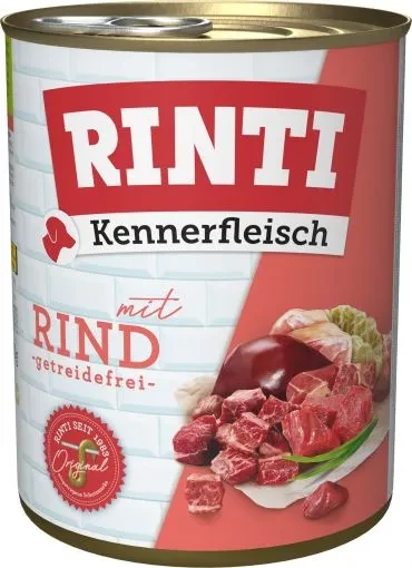 12x 800 gr Rinti Dose Kennerfleisch Rind