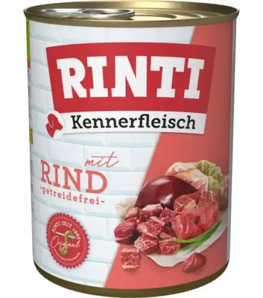 12x 800 gr Rinti Dose Kennerfleisch Rind