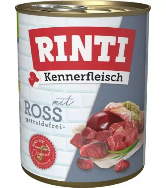 12x 800 gr Rinti Dose Kennerfleisch Ross