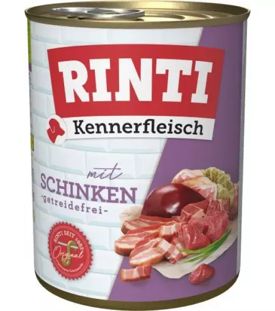 12x 800 gr Rinti Dose Kennerfleisch Schinken