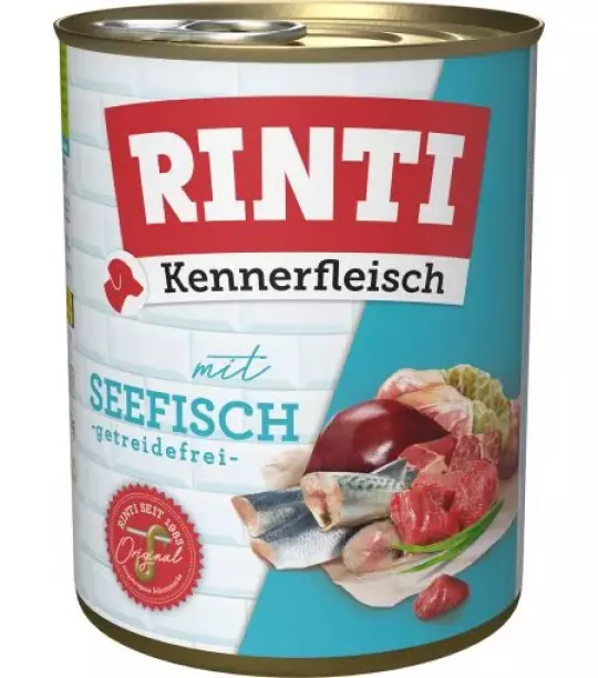 12x 800 gr Rinti Dose Kennerfleisch Seefisch