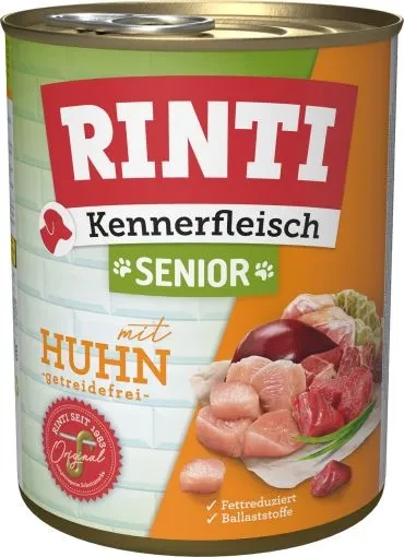 12x 800 gr Rinti Dose Kennerfleisch Senior Huhn 12x 800 gr Rinti Dose Kennerfleisch Senior Huhn