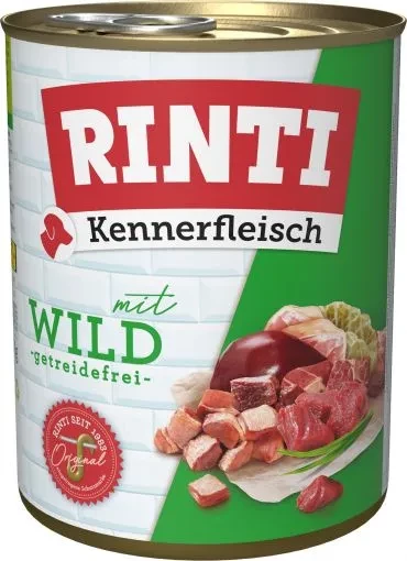12x 800 gr Rinti Dose Kennerfleisch Wild
