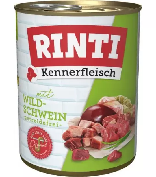 12x 800 gr Rinti Dose Kennerfleisch Wildschwein