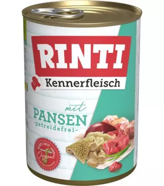 12x 400 gr Rinti Dose Kennerfleisch Pansen