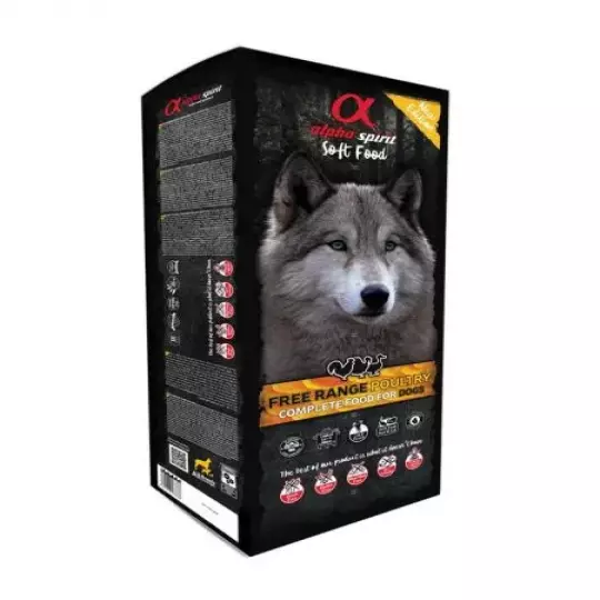 alpha spirit Dog Complete Soft Food Freiland-Geflügel 9kg
