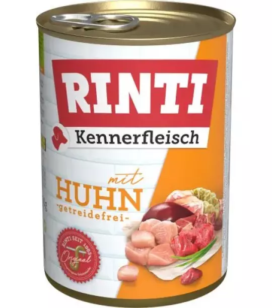 24x 400 gr Rinti Dose Kennerfleisch Huhn