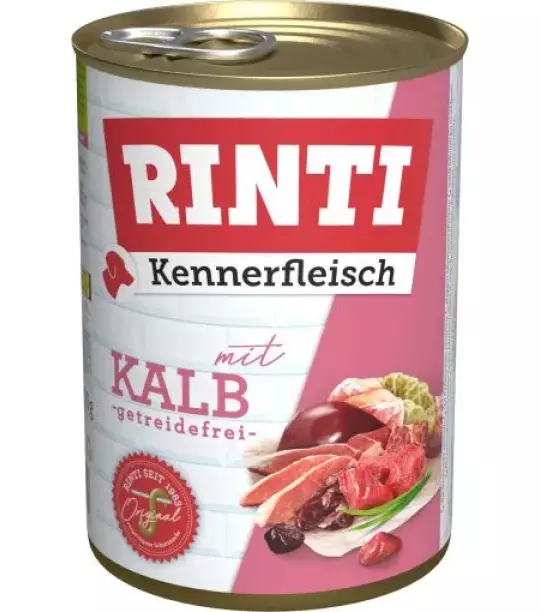 24x 400 gr Rinti Dose Kennerfleisch Kalb