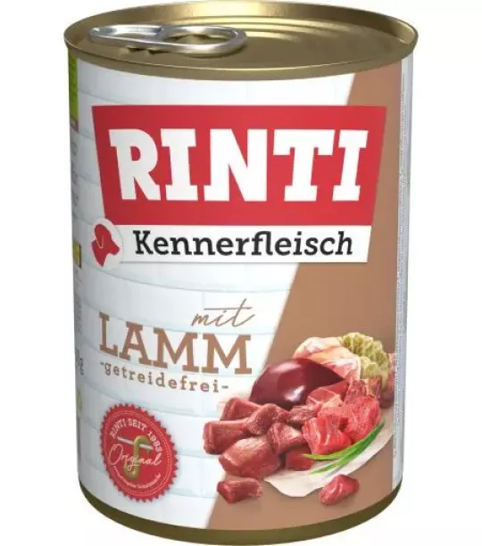 24x 400 gr Rinti Dose Kennerfleisch Lamm