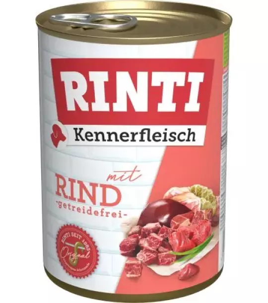 24x 400 gr Rinti Dose Kennerfleisch Rind
