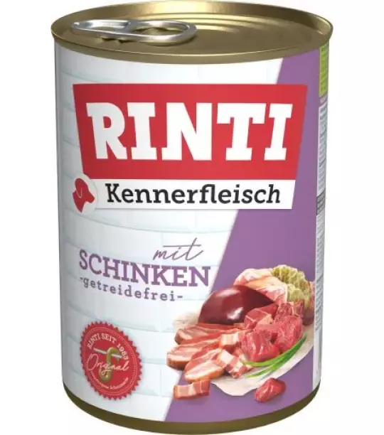 24x 400 gr Rinti Dose Kennerfleisch Schinken