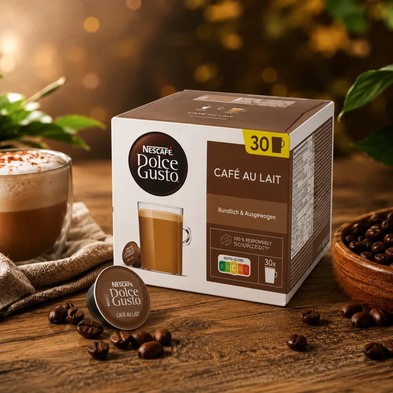 Café au Lait 30 Kapseln für Nescafé Dolce Gusto