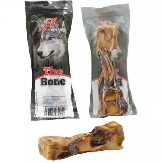 12x alpha spirit Dog The Bone Serano Schinkenknochen Maxi vac.