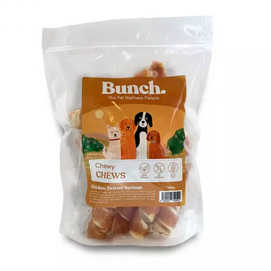10 Stück Chicken Twister Springs Spirale mit Rind und Hähnchenfleisch 500gr