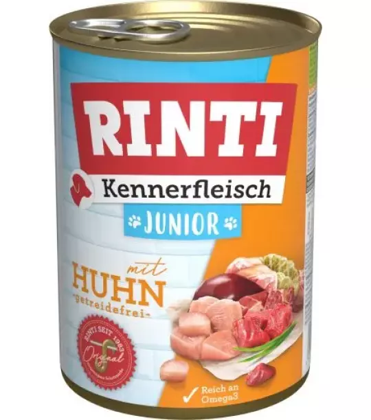 12x 800 gr Rinti Dose Kennerfleisch Junior Huhn