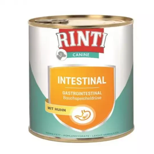 6x 800 gr Rinti Dose Canine Intestinal mit Huhn
