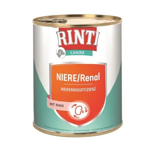 6x 800 gr Rinti Dose Canine Niere/Renal mit Rind 6x 800 gr Rinti Dose Canine Niere/Renal mit Rind