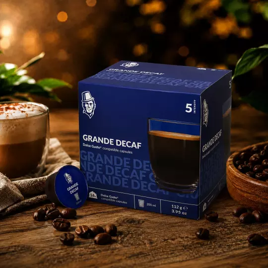 Grande Koffeinfrei - Alltagskaffee 16 Kapseln für Dolce Gusto