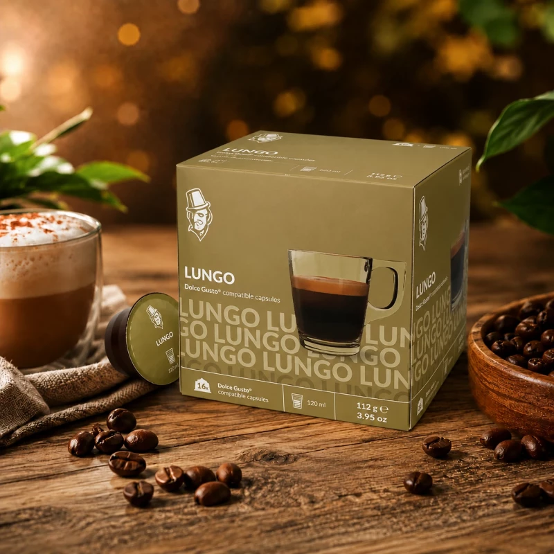 Lungo - Alltagskaffee 16 Kapseln für Dolce Gusto Lungo - Alltagskaffee 16 Kapseln für Dolce Gusto