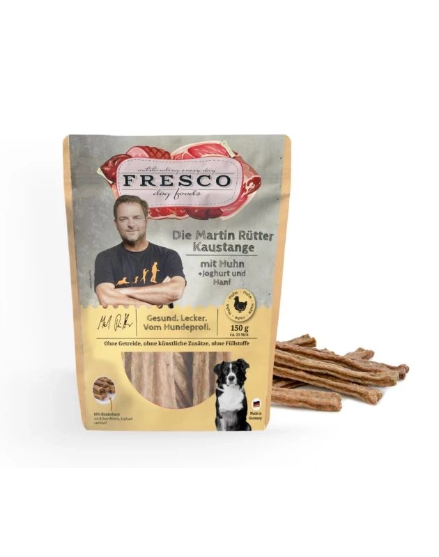 Fresco Martin Rütter Kaustange mit Huhn, Joghurt und Hanf 150g Fresco Martin Rütter Kaustange mit Huhn, Joghurt und Hanf 150g
