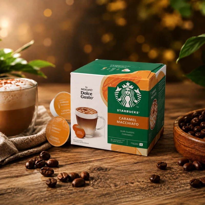 Starbucks Caramel Macchiato 12 Kapseln für Nescafé Dolce Gusto