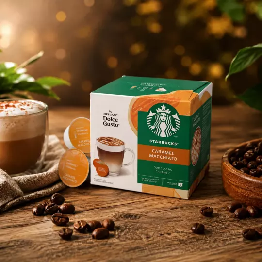 Starbucks Caramel Macchiato 12 Kapseln für Nescafé Dolce Gusto