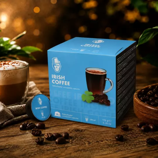 Irish Coffee - Alltagskaffee 16 Kapseln für Dolce Gusto