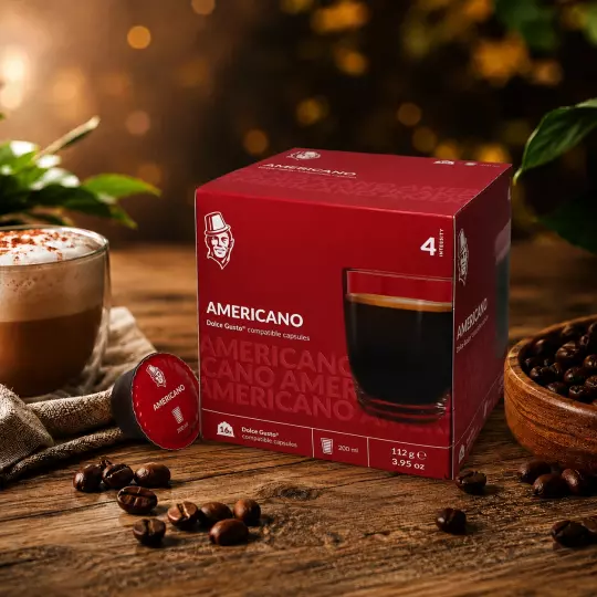 Americano - Alltagskaffee 16 Kapseln für Dolce Gusto