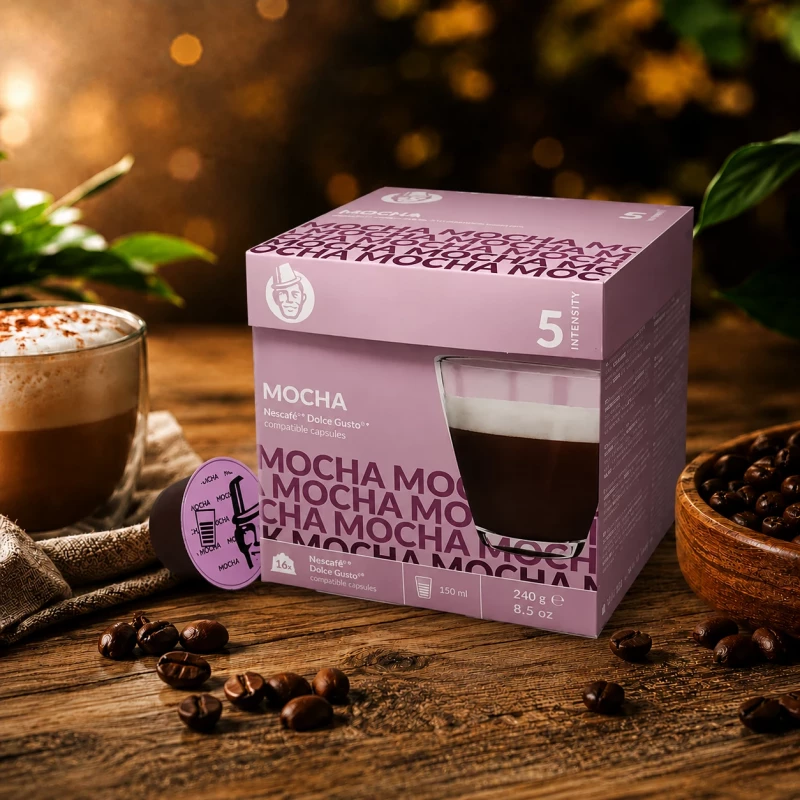 Mocha - Alltagskaffee 16 Kapseln für Dolce Gusto