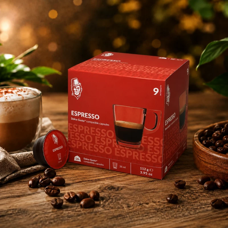 Espresso - Alltagskaffee 16 Kapseln für Dolce Gusto
